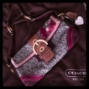 Coach shoulder bag w/ charms